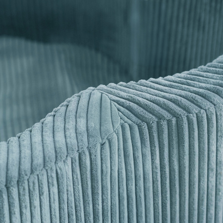 MISIOO Suchy basen kwiatek z matą , 95x30, niebieski, sztruks premium, Floral Fun Zone