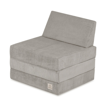 MISIOO Foldie große Matratze mit Kopfstütze, beige premium corduroy