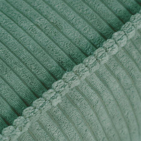 MISIOO pouf, 60x60 cm, coussin de sol, vert, velours côtelé de qualité supérieure