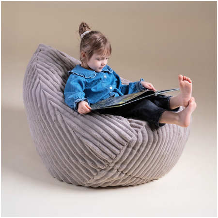 MISIOO Kindersackstuhl Sako, beige, Puffy Lamell, Größe S (85x80x75)