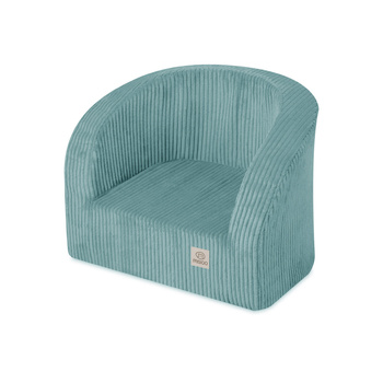 MISIOO Sessel, hochwertiger blauer Kord