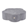 MISIOO Suchy basen kwiatek z matą , 95x30, szary, sztruks premium, Floral Fun Zone