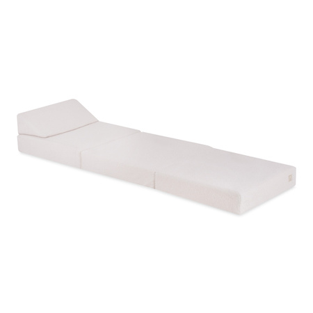 MISIOO Grand matelas avec dossier Foldie, crème tissu mouton
