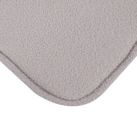 MISIOO Fotel rozkładany dla dziecka, 150x60x25 cm, szary baranek