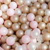 MISIOO Dry flower pool with mat , 95x30, light pink, premium corduroy, Floral Fun Zone, 200balls: pearl, light pink pearl, gold