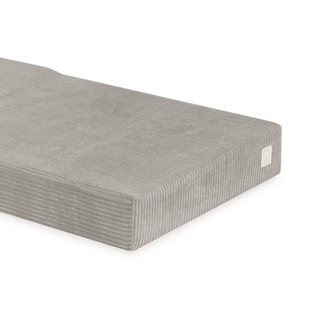 MISIOO Grand matelas avec dossier Foldie, velours côtelé beige premium