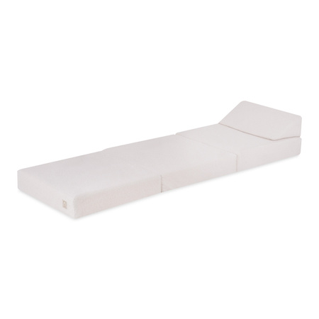 MISIOO Grand matelas avec dossier Foldie, crème tissu mouton