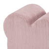 MISIOO Teddybär-Pouf, 46x25 cm, hellrosa, Premium-Cord