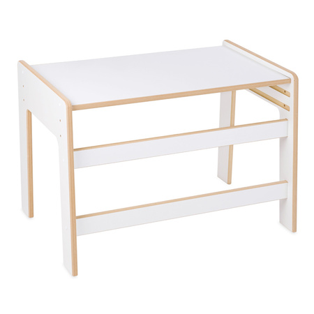 MISIOO Babystuhl + Tisch Set, weiß, SmartSeat, Holzspiel