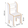 MISIOO Children's desk chair, white, Wooden Play