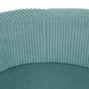 MISIOO Bällebad, blau, rund, Premium-Cord, 90x30, 200 Bälle: pearl, pearl mint, silber