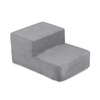 MISIOO Playground Dry pool 90x30 + step (+200 balls: pearl, silver, light blue), gray, premium corduroy