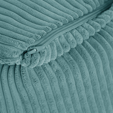 MISIOO Puffy Square Sessel, 77x67x50, blau, Premium-Cord