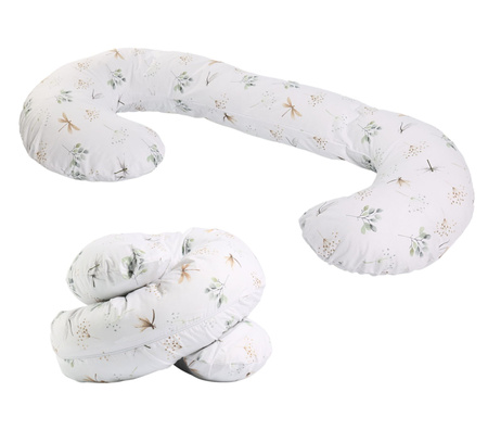 LAMA LOVE Poduszka ciążowa do spania, 300 cm, Ważki