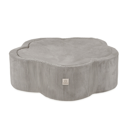 MISIOO Suchy basen kwiatek z matą , 95x30, beżowy, sztruks premium, Floral Fun Zone