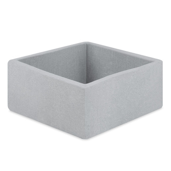 MISIOO Dry pool, 130x130x50 cm, quadratisch, hellgrau, Baumwolle, smart