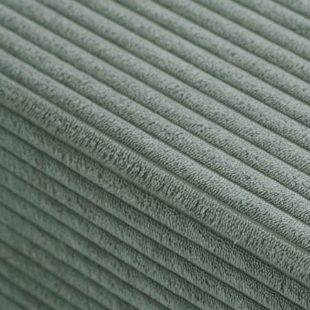 MISIOO Grand matelas avec dossier Foldie, velours côtelé vert premium