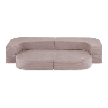 MISIOO Sofa Bed Foldie, beżowy sztruks premium