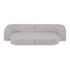 MISIOO Sofa Bed Foldie, szary baranek