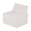 MISIOO Grand matelas avec dossier Foldie, crème tissu mouton