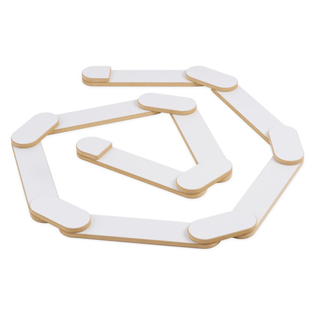 MISIOO Balancierbrett, Kinderpfad, weiß, Holzspiel