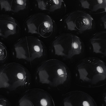 MISIOO Ball für das Bällebad, 6 cm, schwarz, 50 Stück