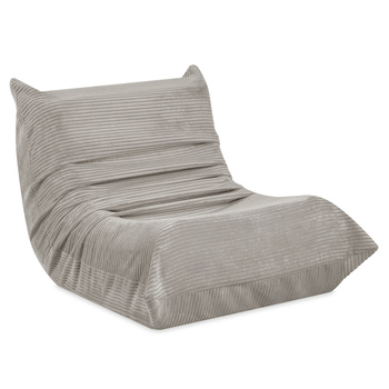 MISIOO  Ergonomiczny fotel wypoczynkowy dla dzieci MOONI, beżowy, sztruks premium