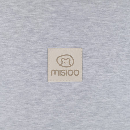 Misioo Basen z piłkami, jasnoszary, okrągły, bawełna, smart, 90x30, 200 piłek: niebieskie, żółte, czerwone, zielone