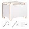 MISIOO Toy box, oragnizer, white, Wooden Play