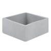 MISIOO Dry pool, 130x130x50 cm, quadratisch, hellgrau, Baumwolle, smart