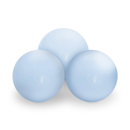 MISIOO Dry flower pool with mat , 95x30, gray, premium corduroy, Floral Fun Zone, 200 balls: pearl, silver, light blue