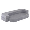 MISIOO Sofa Bed Foldie, szary sztruks premium