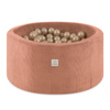 MISIOO Trockenbecken, 90x40 cm, rund, Kupfer/Ziegelstein, Kordel