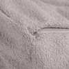 MISIOO Puffy Square Sessel, 77x67x50cm, grau, Lammfell