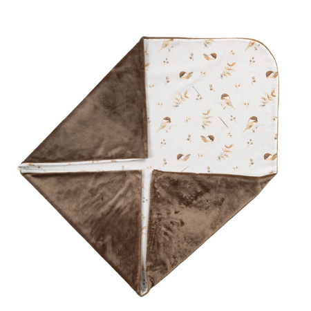 LAMA LOVE Otulacz do fotelika, 100x100, Wróbelki