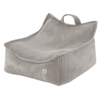 MISIOO Puffy Square Sessel, 77x67x50, beige, Kord