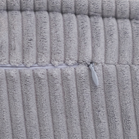 MISIOO Fotel rozkładany dla dziecka, 150x60x25 cm, szary sztruks premium