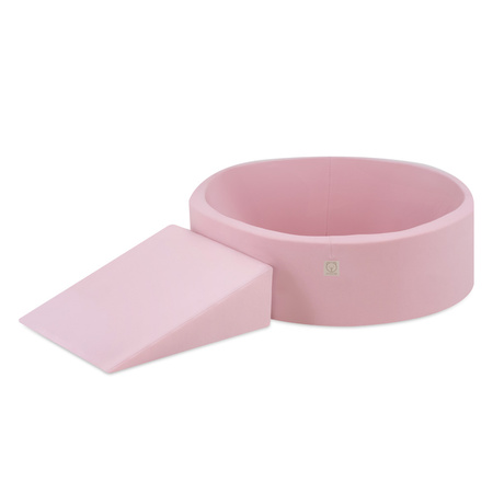 MISIOO Playground Dry pool 90x30 + triangle (+200 balls: pearl, silver, light pink), pink, smart