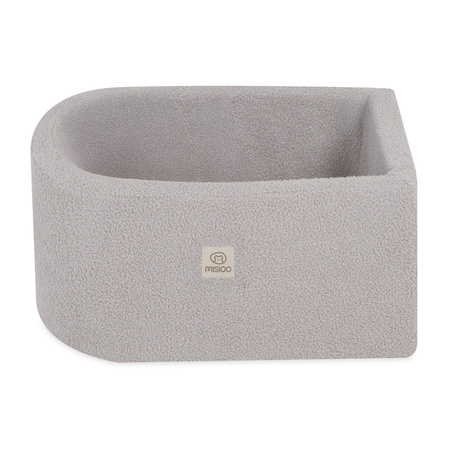 MISIOO Mini Spielplatz (+Pool und 100 Bälle), graues Lammfell