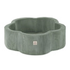 MISIOO Dry flower pool, 95x30, grün, Premium Cord, Floral Fun Zone, 200 Kugeln: pearl, pearl mint, silver