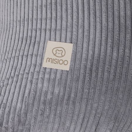 MISIOO, Sackhocker, 120x80 cm, grau, hochwertiger Cord