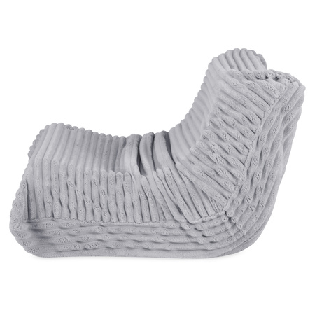 MISIOO  Ergonomiczny fotel wypoczynkowy dla dzieci MOONI, szary, Puffy Lamell