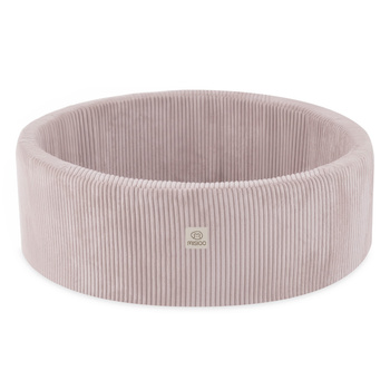 MISIOO Bällebad, 90x30 cm, rund, hellrosa, Premium-Cord