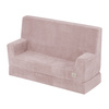 MISIOO Sofa z podłokietnikami Foldie , jasny róż, sztruks premium