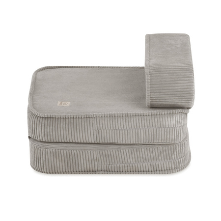 MISIOO Kinderklappsessel, 150x60x25 cm, beige Cord Premium