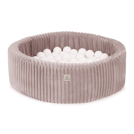 MISIOO Trockenbecken, 90x30 cm, rund, rosa, Puffy Lamell