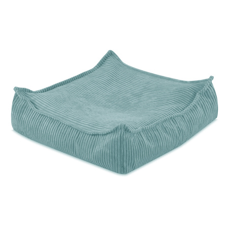 MISIOO Pouf, 60x60 cm, Bodenkissen, blau, Premium Cord