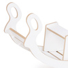 MISIOO Babywippe mit Sitzbank, weiß, Wooden Play