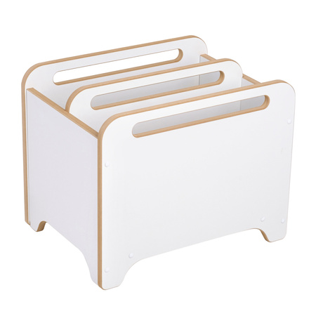 MISIOO Toy box, oragnizer, white, Wooden Play