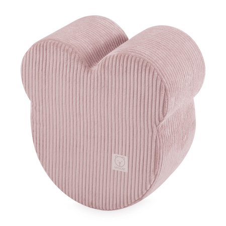 MISIOO Teddy bear pouf, 46x25 cm, light pink, premium corduroy